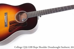 Collings CJ35 GSB Slope Shoulder Dreadnought Sunburst, 2013 Full Front View