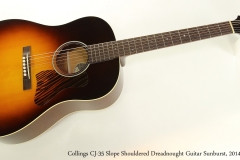 Collings CJ-35 Slope Shouldered Dreadnought Guitar Sunburst, 2014  Full Front View
