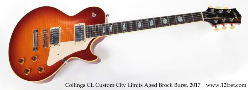 Collings CL Custom City Limits Aged Brock Burst, 2017 Full Front View