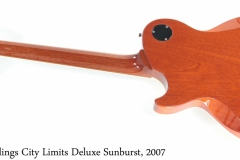 Collings City Limits Deluxe Sunburst, 2007 Full Rear View