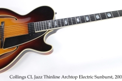 Collings CL Jazz Thinline Archtop Electric Sunburst, 2004 Full Front View