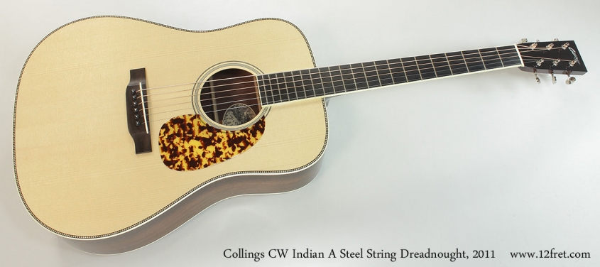Collings CW Indian A Steel String Dreadnought, 2011 Full Front View