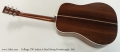 Collings CW Indian A Steel String Dreadnought, 2011 Full Rear View
