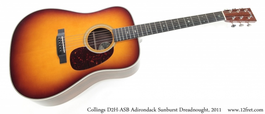 Collings D2H-ASB Adirondack Sunburst Dreadnought, 2011 Full Front View