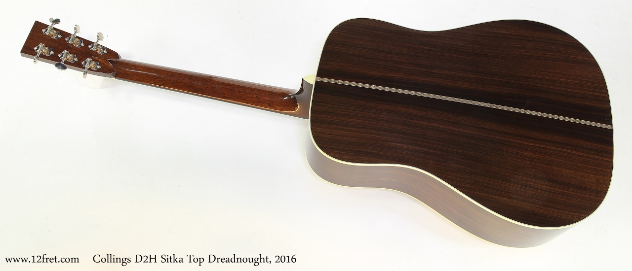 Collings D2H Sitka Top Dreadnought, 2016   Full Rear VIew
