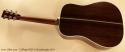 Collings D2HA 2013 Dreadnought full rear view