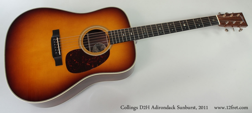 Collings D2H Adirondack Sunburst, 2011 Full Front View