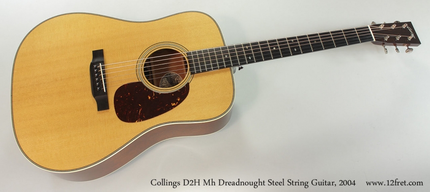 Collings D2H Mh Dreadnought Steel String Guitar, 2004 Full Front View