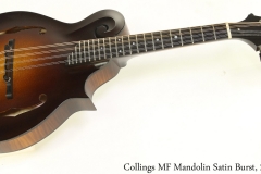 Collings MF Mandolin Satin Burst, 2019 Full Front View