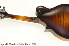 Collings MF Mandolin Satin Burst, 2019 Full Rear View