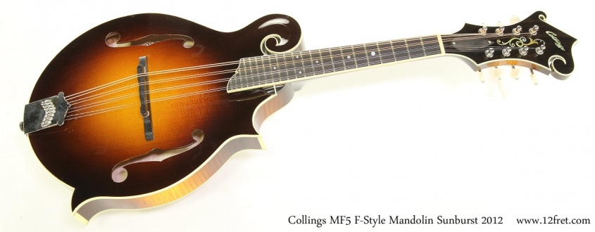 Collings MF5 F-Style Mandolin Sunburst 2012   Full Front View