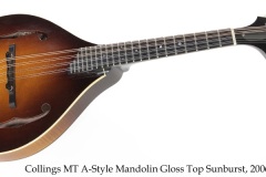 Collings MT A-Style Mandolin Gloss Top Sunburst, 2006 Full Front View