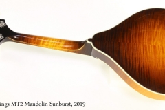 Collings MT2 Mandolin Sunburst, 2019 Full Rear View