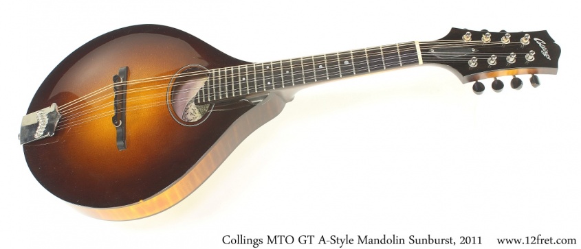 Collings MTO GT A Style Mandolin Sunburst, 2011 Full Front View
