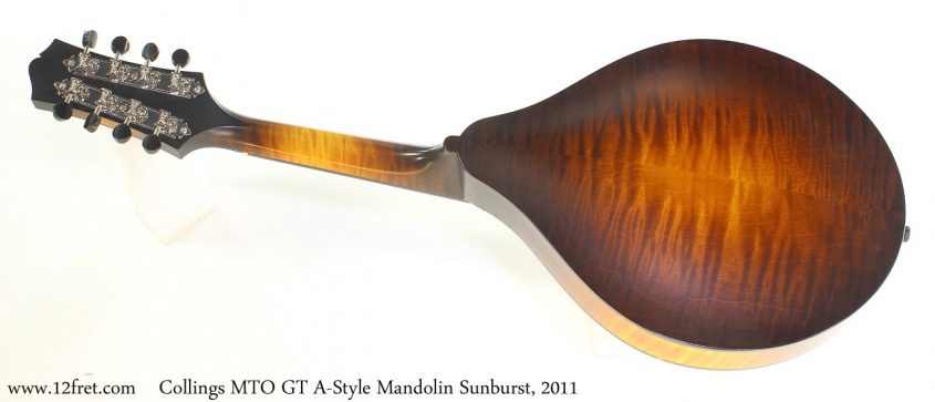 Collings MTO GT A Style Mandolin Sunburst, 2011 Full Rear View