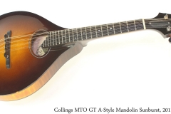 Collings MTO GT A Style Mandolin Sunburst, 2011 Full Front View