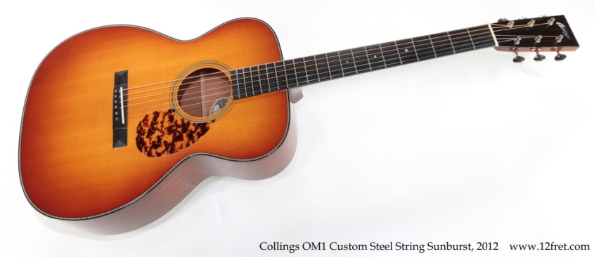 Collings OM1 Custom Steel String Sunburst, 2012 Full Front View