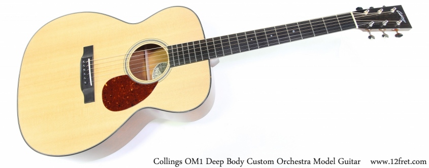 Collings OM1 Deep Body Custom Orchestra Model Guitar Full Front View