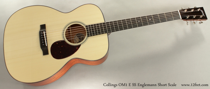 Collings OM1 E SS Englemann Short Scale Acoustic full front view