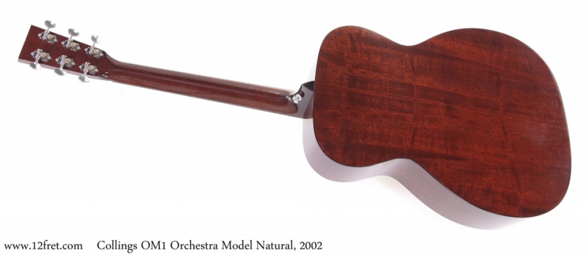 Collings OM1 Orchestra Model Natural, 2002 Full Rear View