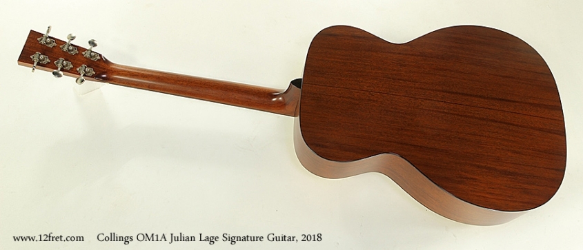 Collings OM1A Julian Lage Signature Guitar, 2018 Full Rear View
