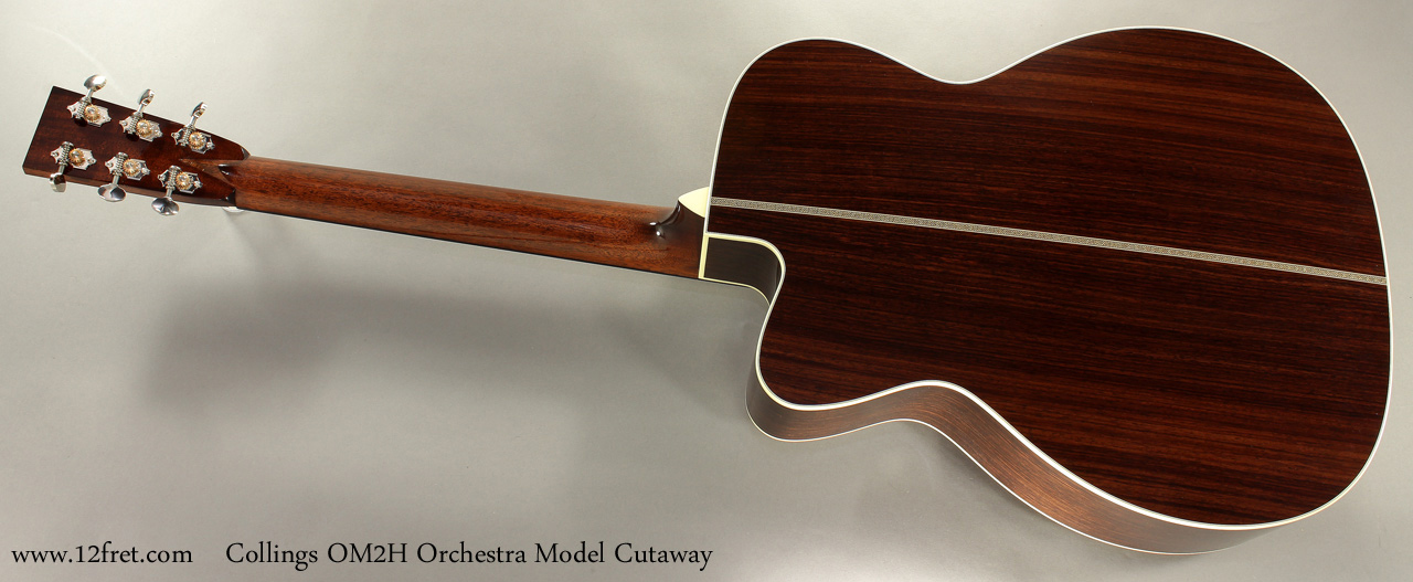 Collings OM2H Orchestra Model Cutaway full rear view