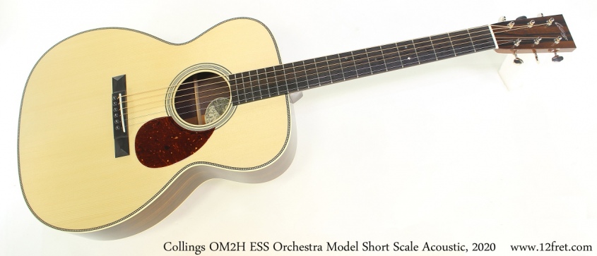 Collings OM2H ESS Orchestra Model Short Scale Acoustic, 2020 Full Front View