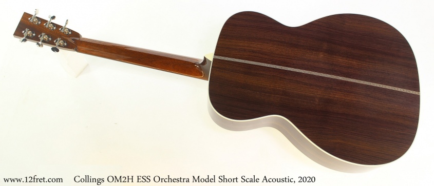 Collings OM2H ESS Orchestra Model Short Scale Acoustic, 2020 Full Rear View