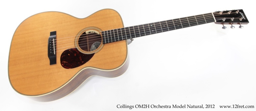 Collings OM2H Orchestra Model Natural, 2012 Full Front View
