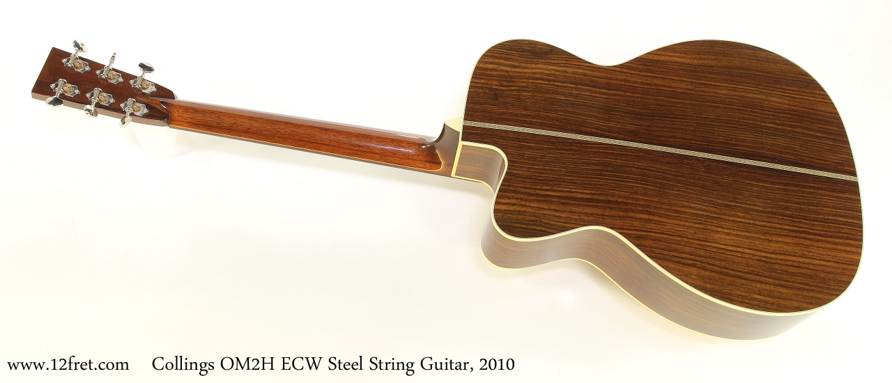 Collings OM2H ECW Steel String Guitar, 2010  Full Rear View