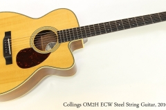 Collings OM2H ECW Steel String Guitar, 2010  Full Front View