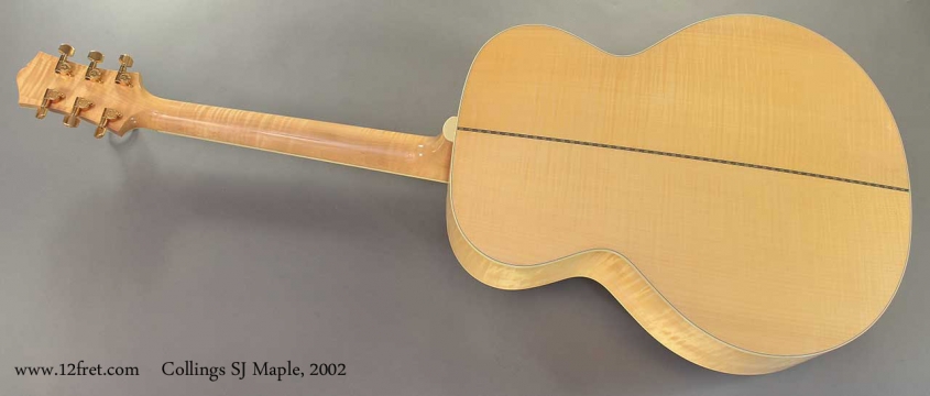 Collings SJ Maple 2002 full rear view