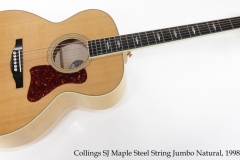 Collings SJ Maple Steel String Jumbo Natural, 1998 Full Front View