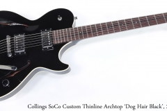 Collings SoCo Custom Thinline Archtop 'Dog Hair Black', 2014 Full Front View
