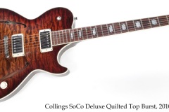 Collings SoCo Deluxe Quilted Top Burst, 2010 Full Front View