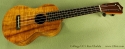 Collings UC1 Koa Ukulele front view