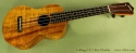 Collings UC1 Koa Ukulele front view