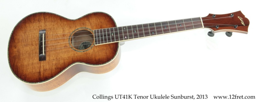 Collings UT41K Tenor Ukulele Sunburst, 2013 Full Front View