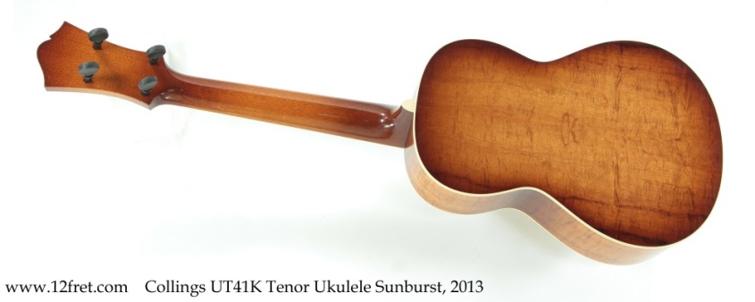 Collings UT41K Tenor Ukulele Sunburst, 2013 Full Rear View