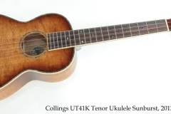 Collings UT41K Tenor Ukulele Sunburst, 2013 Full Front View