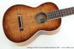 Collings UT41K Tenor Ukulele Sunburst, 2013 Top View