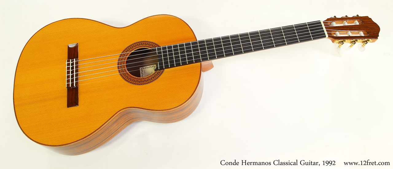 Conde Hermanos Classical Guitar, 1992  Full Front View