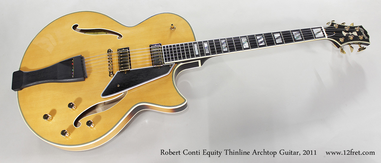 Robert Conti Equity Thinline Archtop Guitar, 2011 Full Front View