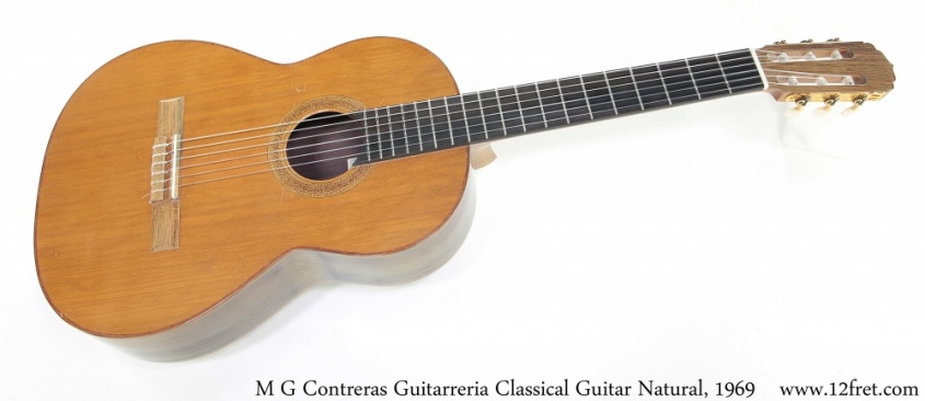 M G Contreras Guitarreria Classical Guitar Natural, 1969 Full Front View