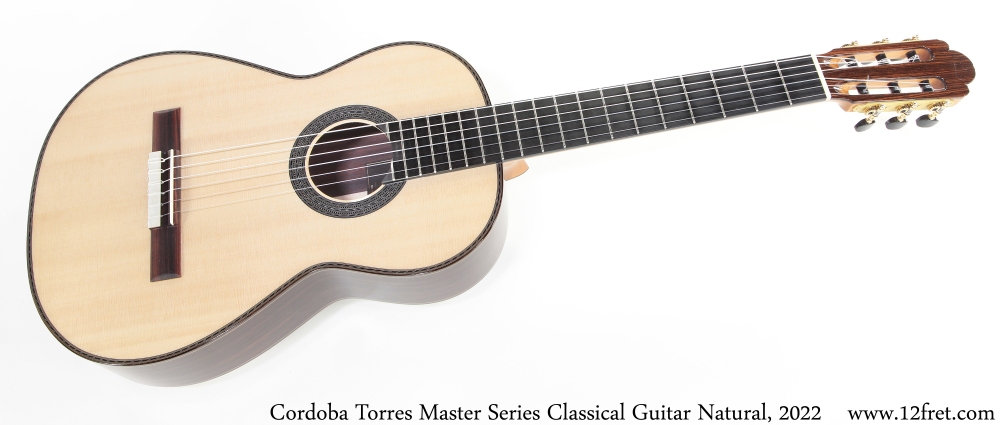 Cordoba Torres Master Series Classical Guitar Natural, 2022 Full Front View