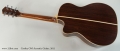 Crosby OM Acoustic Guitar, 2011 Full Rear View