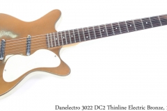 Danelectro 3022 DC2 Thinline Electric Bronze, 1959 Full Front View