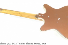 Danelectro 3022 DC2 Thinline Electric Bronze, 1959 Full Rear View