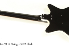 Danelectro 59 12 String D5912 Black Full Front View