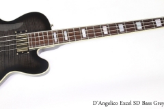D'Angelico Excel SD Bass Grey Black, 2015  Full Front View